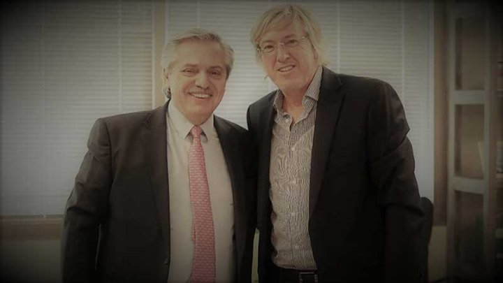 Foto: Alberto Fernández y Alejandro Roemmers.