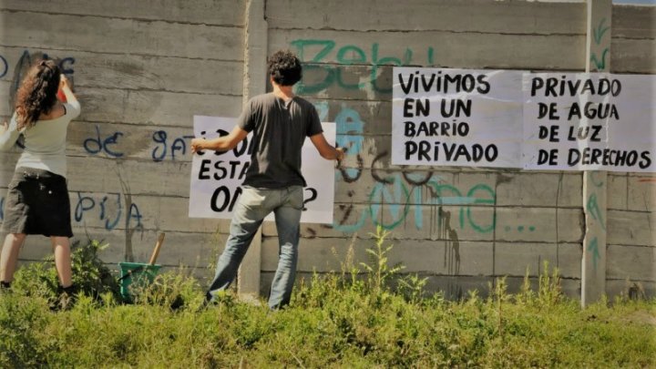 Paredòn del barrio Las Tunas, partido de Tigre