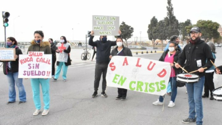 Foto: Protesta personal de la Salud | El Chubut