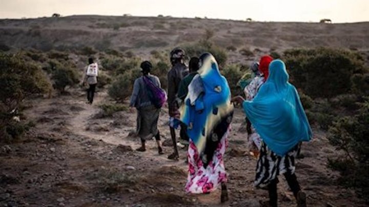 Foto: Migrantes etíopes en Yibuti. OIM/Alexander Bee