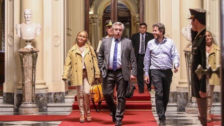 Foto: Alberto Fernández junto a Juan Pablo Biondi | @JuanPabloBiondi