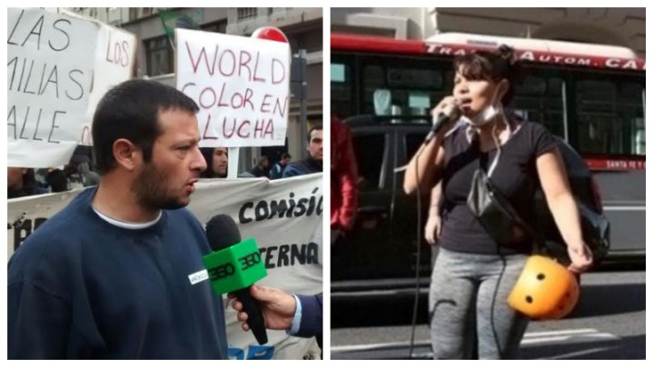 Maxi Zuasnabar y Laura Cáceres, precandidatxs pilarenses por el PTS en el Frente de Izquierda Unidad.