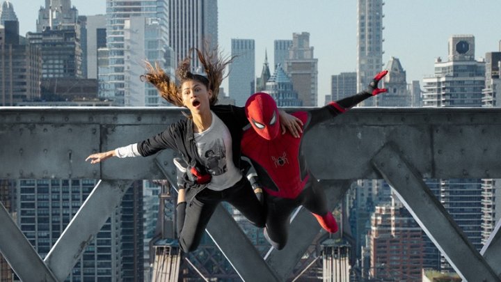 Foto: MJ (Zendaya) y Spider-Man (Tom Holland ) en Spider-Man: Sin camino a casa. Matt Kennedy