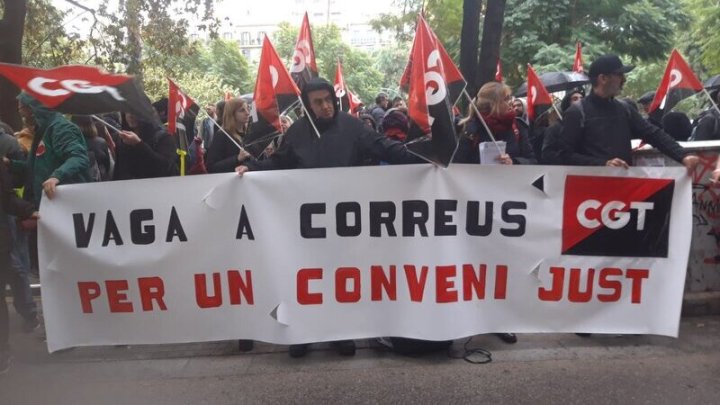 Foto: Jornada de huelga de Correos español @EsquerraDiari