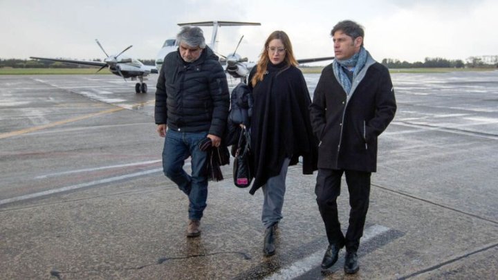 Foto: Télam (Correa, Ruiz Malec y Kicillof)