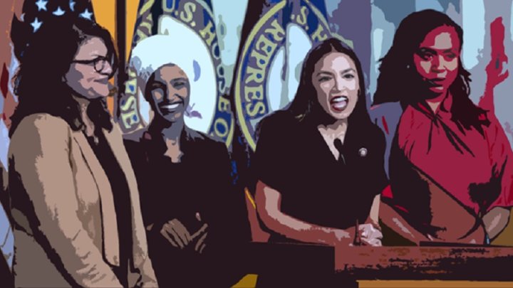 El "Escuadrón": Rashida Tlaib, Ilhan Omar, Alexandria Ocasio-Cortez (AOC) y Ayanna Pressley