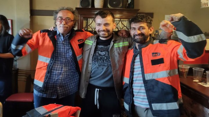 Tres generaciones de ferroviarios, de Francia y Argentina, se cruzaron en Temperley