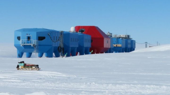 Así se ve la estación Halley, conocida por sus investigaciones sobre el ozono | BAS/Thomas Barningham