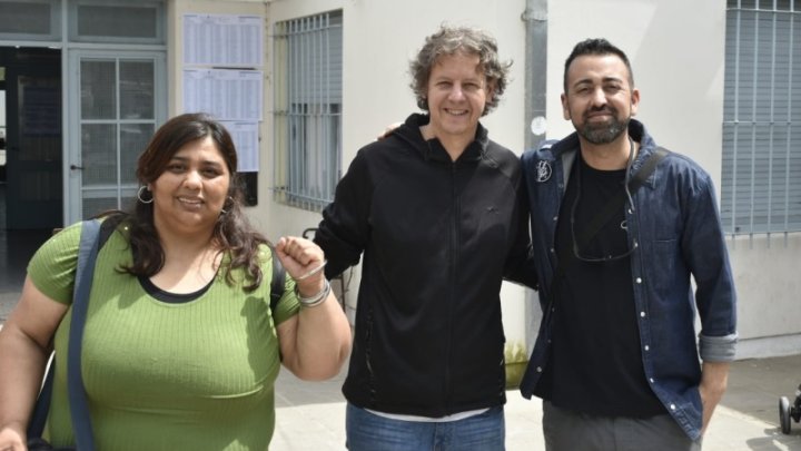 Christian Castillo en Berisso junto a Zulma Maldonado y Federico Surila, candidatos locales del FITU