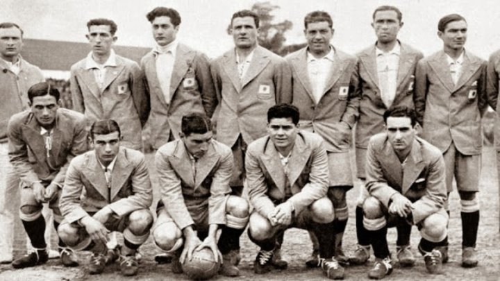 La Selección argentina que le ganó a Francia 1 a 0 en 1930