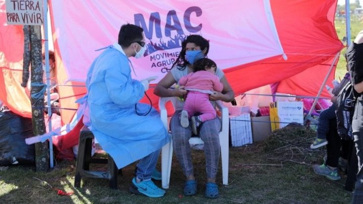 Foto: Posta sanitaria en Guernica Créditos: Enfoque Rojo