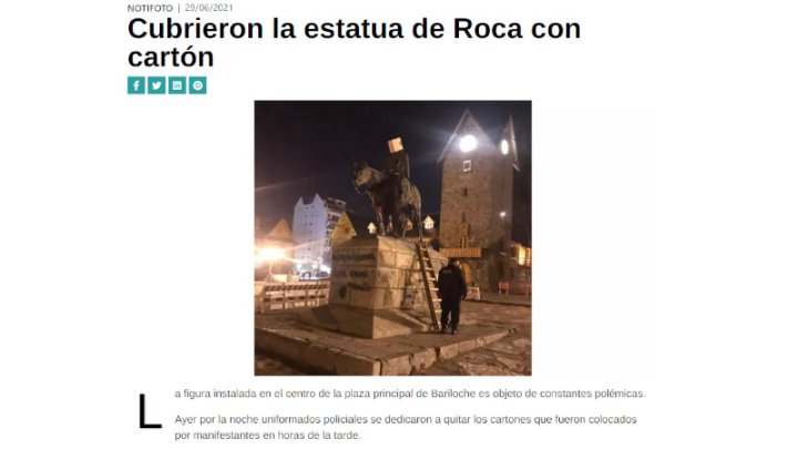 Nota publicada en el diario El Coordillerano