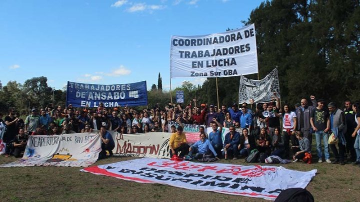 Importante delegación del Movimiento de Agrupaciones Clasistas (MAC) y el PTS