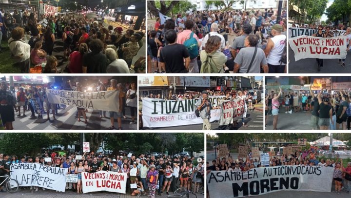 Las diversas asambleas de la zona oeste del GBA que se coordinan y plantan resistencia a los planes de Milei.