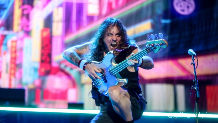 Steve Harris, fundador y bajista de Iron Maiden. Fotos: Gallo Bluguermann para Move Concerts.