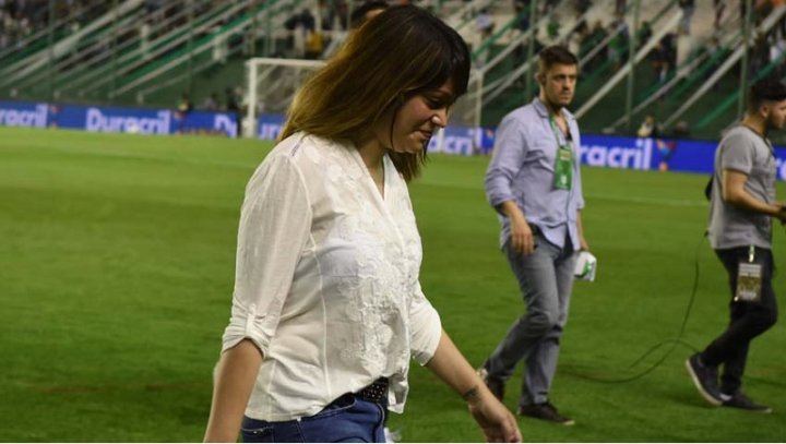 Lucía Barbuto, presidenta de Banfield y una de las pocas dirigentes mujeres en una AFA saturada de varones.