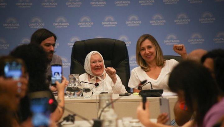 Nicolás del Caño, Nora Cortiñas y Myriam Bregman | Foto Silvana Safenreiter