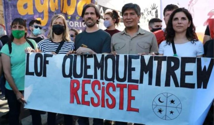 Plaza de Mayo 11/12 #NOalFMI. Romina del plá, Myriam Bregman, Nicolas del Caño, Alejandro Vilca y Celeste Fierro