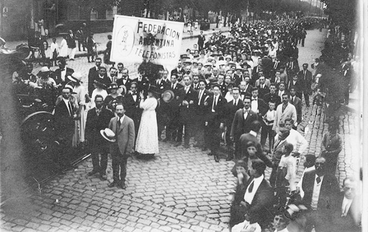 Marzo de 1919. Huelga telefónica. Federación Argentina de Telefonistas.