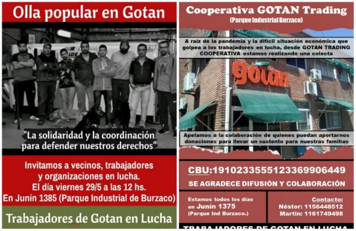 Publicaciones de los trabajadores de Gotan