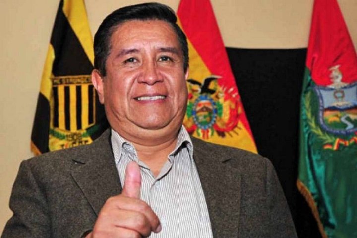 Recientemente fallecido César Salinas. Era presidente de la Federación Boliviana de Fútbol.