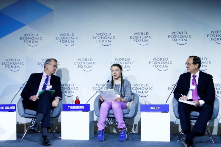 Greta en Davos 2019, su primera cumbre | Arnd Wiegmann (Reuters)