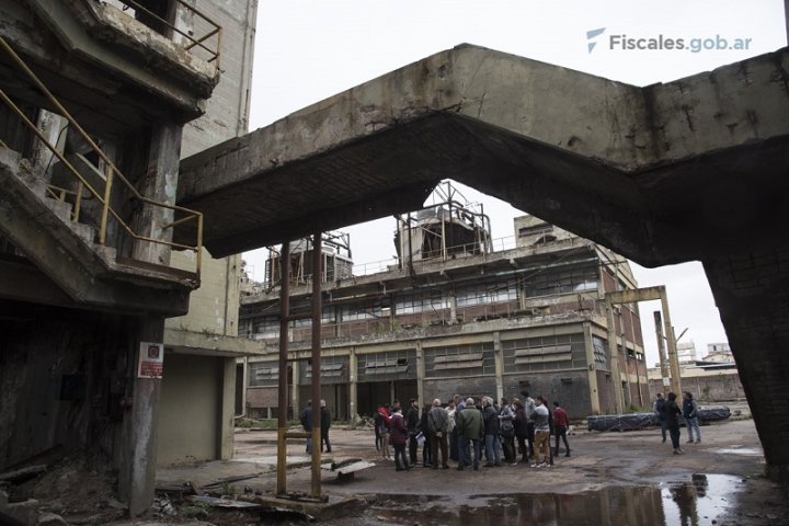 Foto: inspección ocular en Molinos Río de La Plata/ Fiscales.gob.ar