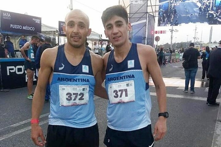 Martín Méndez y Eulalio "Coco" Muñoz, con muy buenas marcas en el Campeonato Sudamericano de Media Maratón de Asunción del Paraguay.