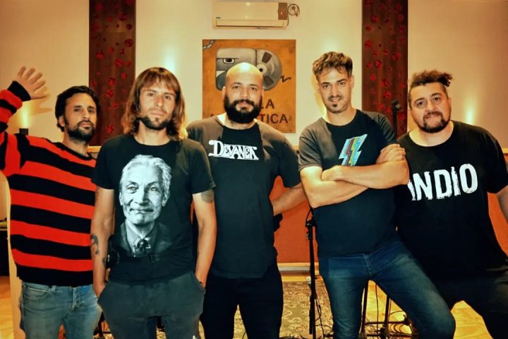 Foto: Diega, Matias, Fernando, Cesar Poggio y David. 