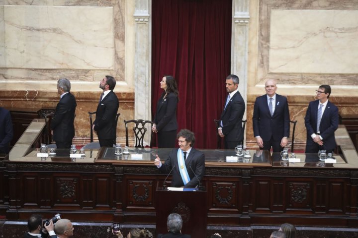 Milei presentó en Diputados el presupuesto 2025 l Foto: HCDN