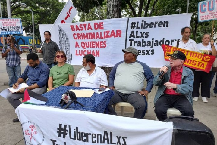 Pedro Eusse del Frente Nacional de la Clase Trabajadora (FNLTC) e integrante del PCV