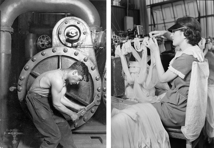 Trabajadores por Lewis Hine