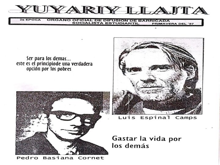 Fuente: Archivo Barricada Socialista - Estudiantil, portada Yuyariy LLajta (Memoria del Pueblo), 2da Época, Primavera de 1997.