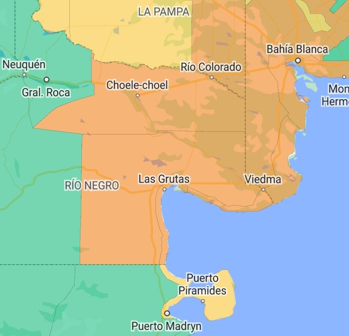 Servicio Meteorológico Nacional. Ciudades afectadas por alerta naranja para el 4 de enero 2024