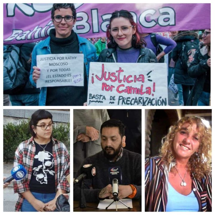 Daniela Rodriguez, Estefanía Grosso, Lorena Savioli, Gastón Herrera y Marcela Pascucci 