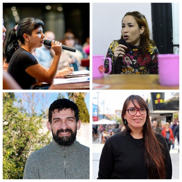 Nicol Salvatierra, Alejandra Vercellino, Andrés Padellaro, Ayelén Córdoba