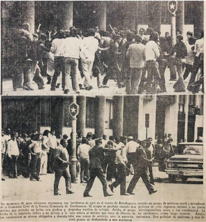 Imagen 1. El Mercurio de Antofagasta, 30 de agosto de 1973.