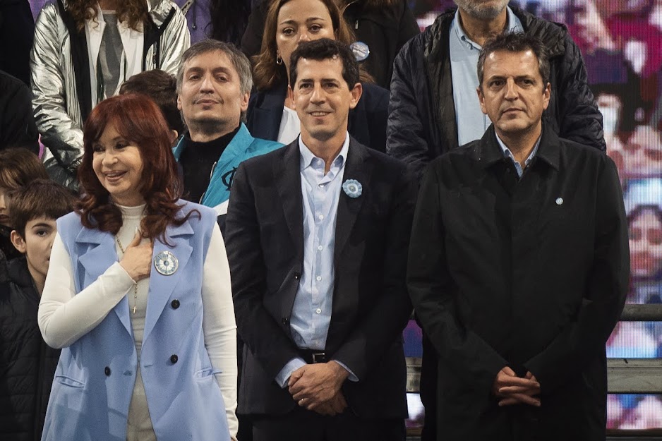 CFK, Wado de Pedro y Sergio Massa.